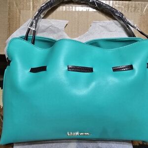 Badgley Mischka Vibrant Teal Shoulder Bag